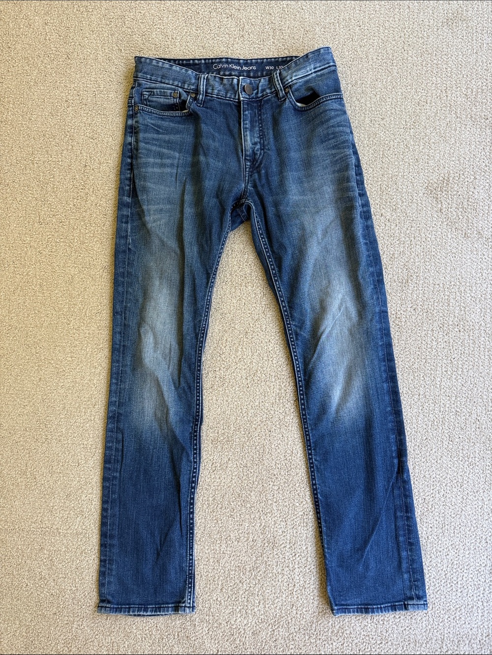 Calvin Klein Slim Men's Jeans in Medium Blue Wash